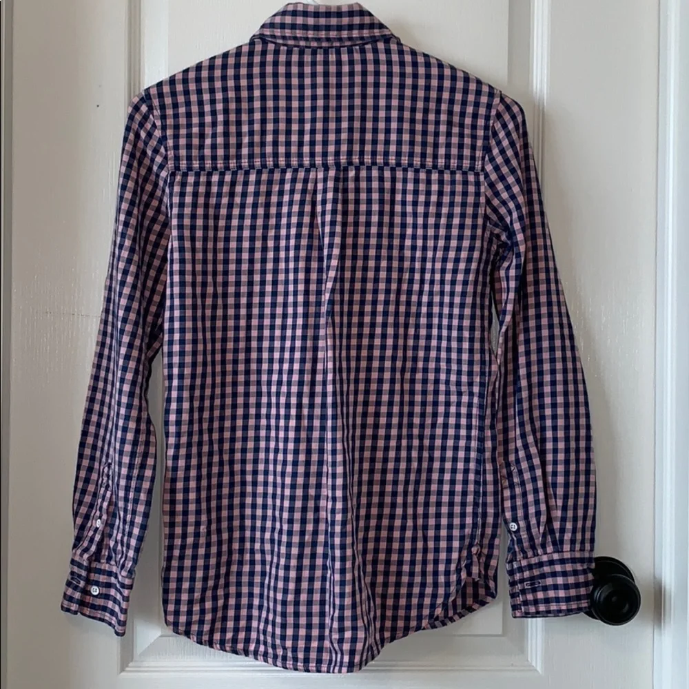 Prince & Fox soft blue/pink button-down flannel